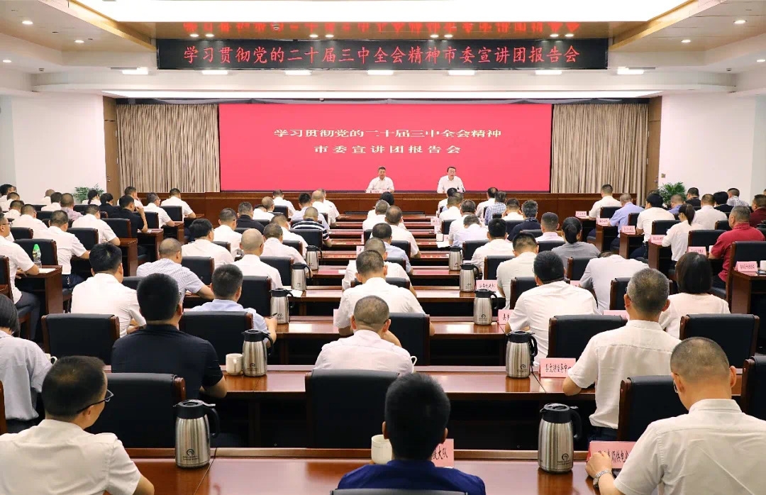 市發(fā)展改革委主任項(xiàng)偉勝赴泰順宣講黨的二十屆三中全會精神